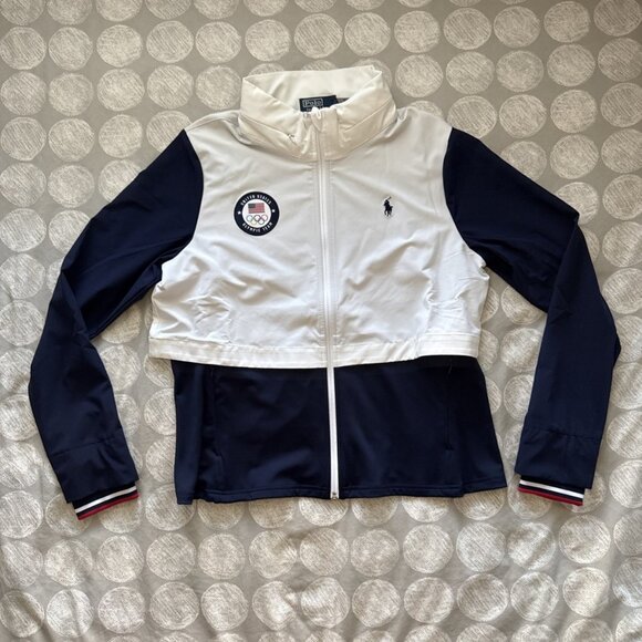 NWT Polo Ralph Lauren Women's Team USA 2024 Olympics Hybrid Jacket Sz L - Picture 1 of 16